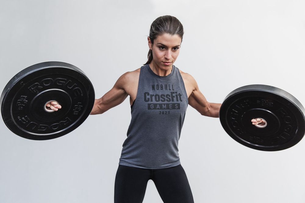 NOBULL Crossfit Games® 2021 High-Neck Tank Üstleri Bayan - Gri - Turkiye (QMW-639582)